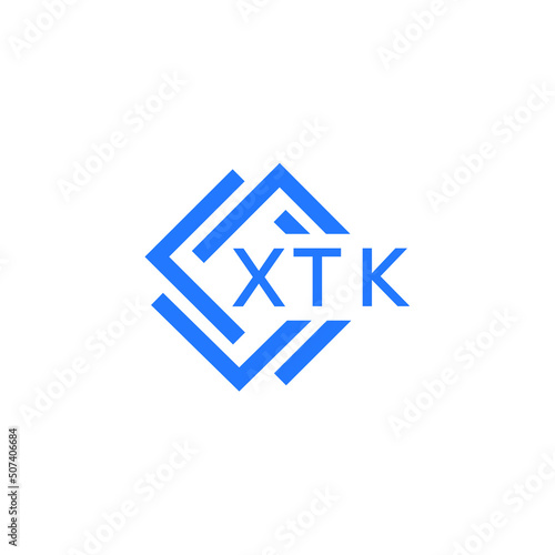 Free Download XTK technology letter logo design on white  background. XTK creative initials technology letter logo concept. XTK technology letter design. - GFXLoad