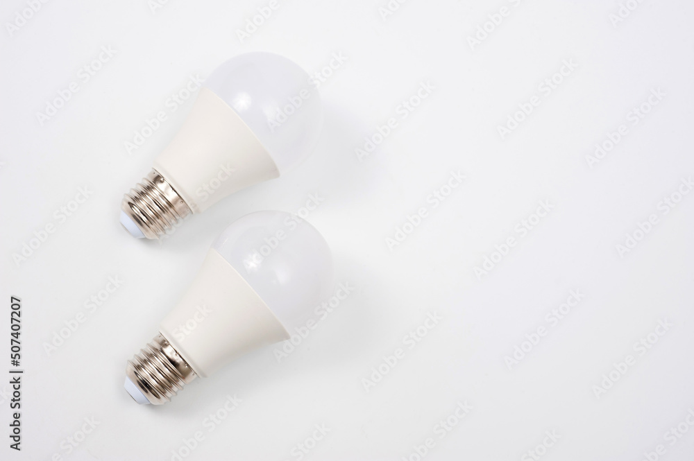 Two LED lamps for a standard cartridge, photographed against a white background. Two LED lamps for a standard cartridge, photographed against a white background.
