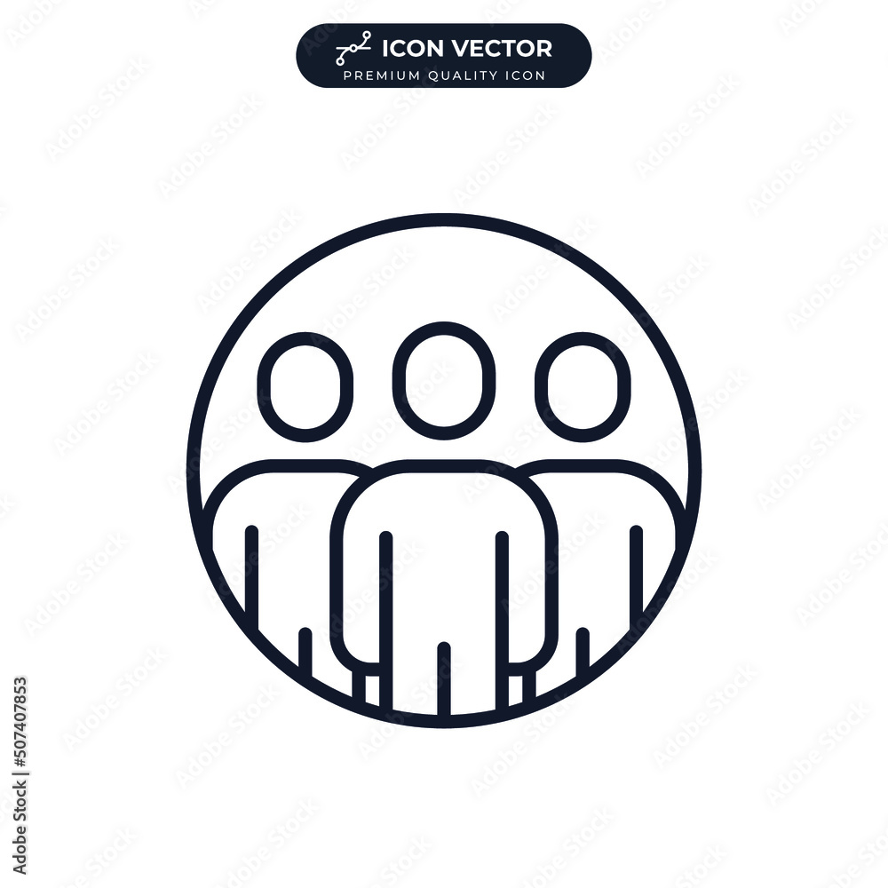 Obraz premium candidate icon symbol template for graphic and web design collection logo vector illustration