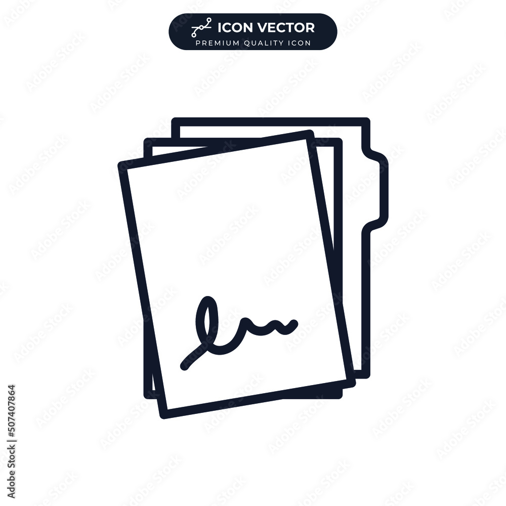 contract icon symbol template for graphic and web design collection logo vector illustration contract icon symbol template for graphic and web design collection logo vector illustration
