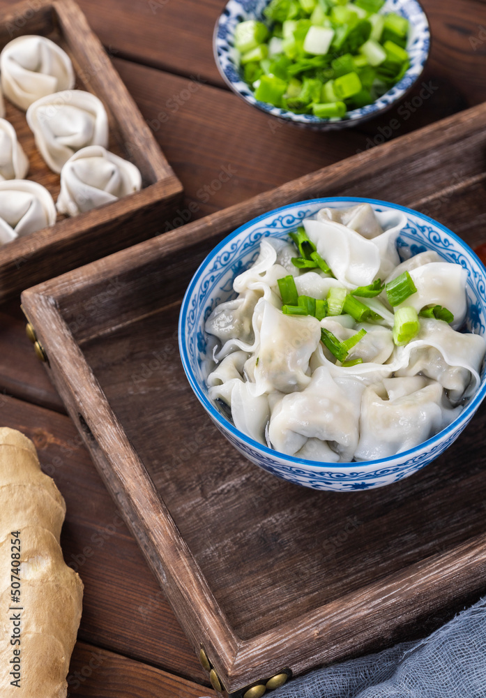 Wonton is a traditional Chinese snack Wonton is a traditional Chinese snack