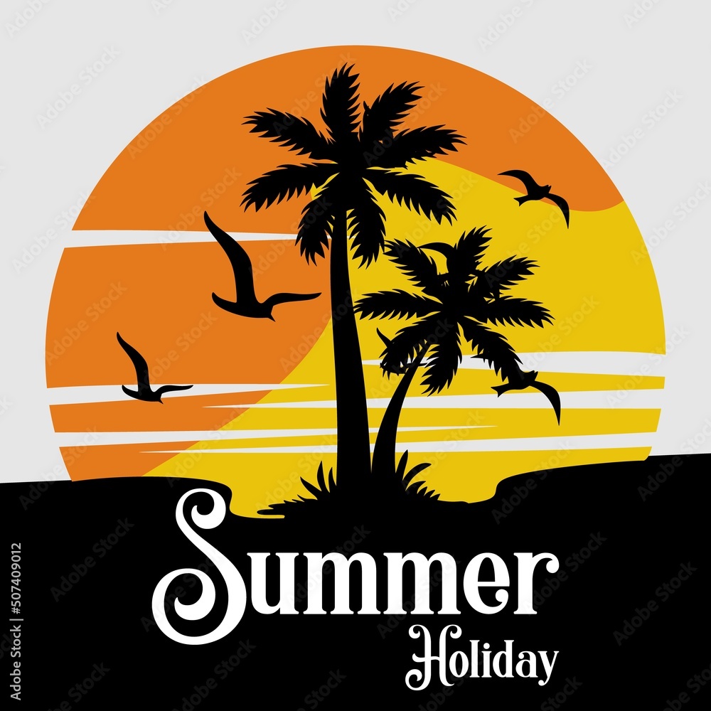 Fototapeta premium SUNSET IN THE BEACH