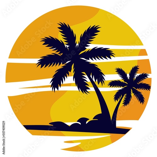 SUNSET IN THE BEACH