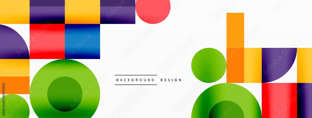 Beautiful abstract background. Circles, triangle shapes, and squares. Minimal geometric template for wallpaper, banner, background or landing Beautiful abstract background. Circles, triangle shapes, and squares. Minimal geometric template for wallpaper, banner, background or landing