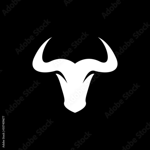 Bull logo template vector icon design