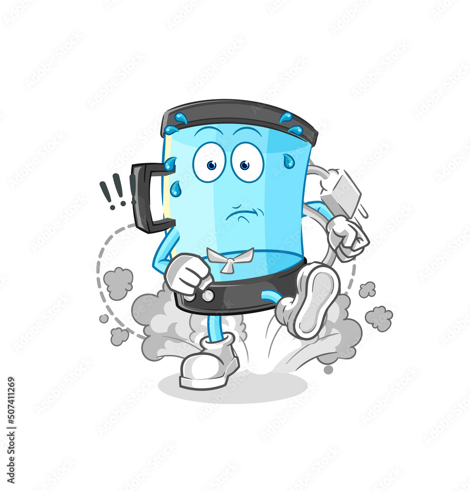 blender running illustration. character vector blender running illustration. character vector