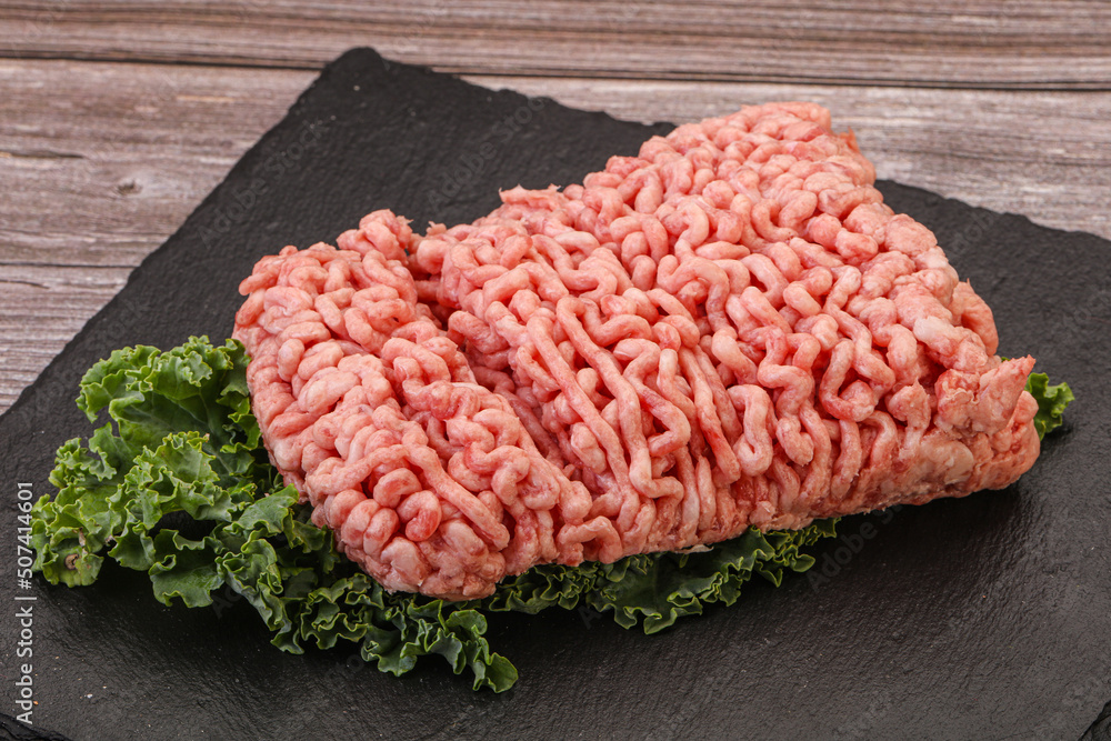 Raw pork minced meat for cooking Raw pork minced meat for cooking