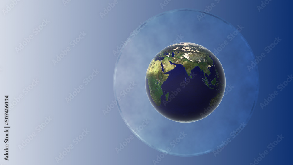 Earth with ozone layer depletion Earth with ozone layer depletion