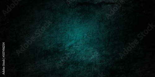 Old wall texture cement dark blue black backdrop panorama grunge background. abstract grey color design are light with white gradient background.