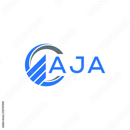 Free Download AJA Flat accounting logo design on white  background. AJA creative initials Growth graph letter logo concept. AJA business finance logo design.
 - GFXLoad