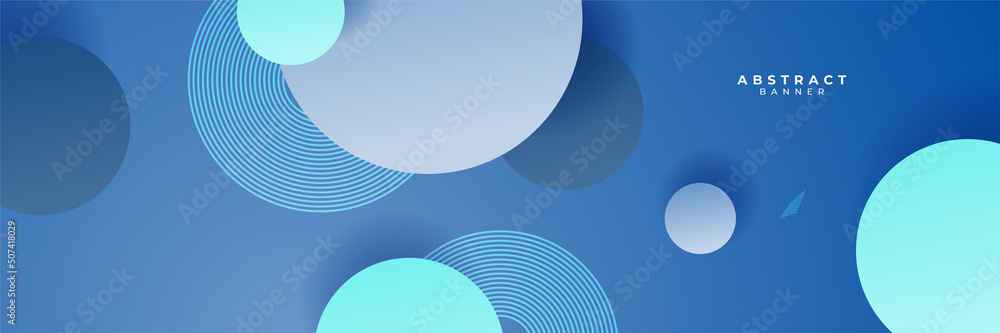 Blue abstract banner background Blue abstract banner background