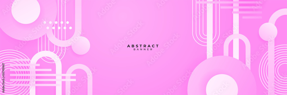 Pink abstract banner background Pink abstract banner background