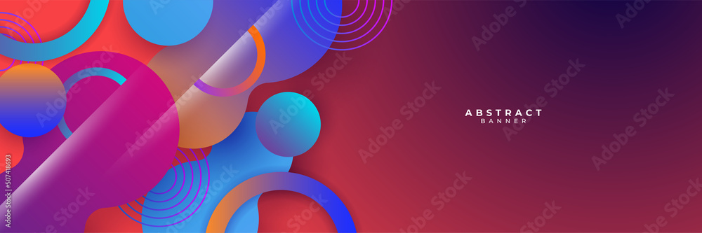Colorful abstract banner Colorful abstract banner