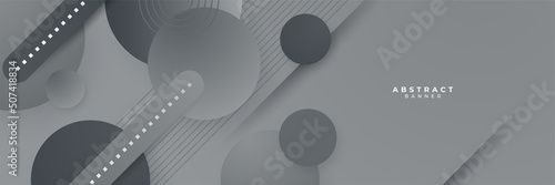 Grey gray black abstract banner background