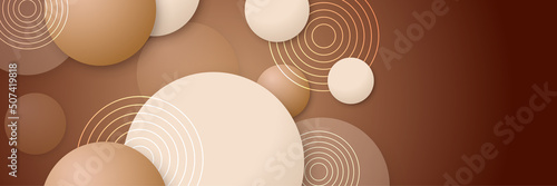 Beige skin tone soft brown abstract banner