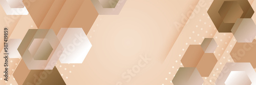 Beige skin tone soft brown abstract banner