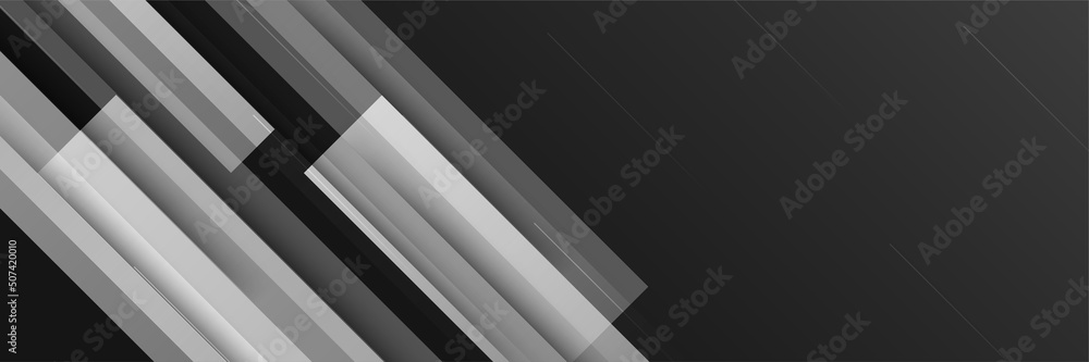 Obraz premium Black abstract banner background