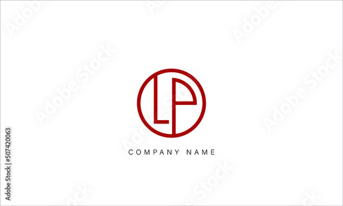 LP, PL, Abstract Letters Logo Monogram