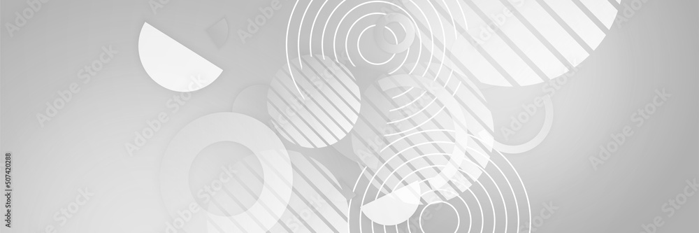 White banner background