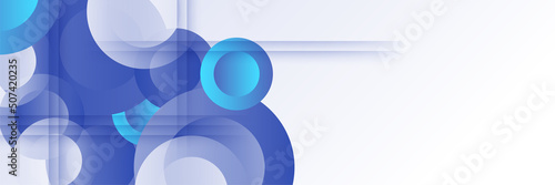 Blue abstract banner background