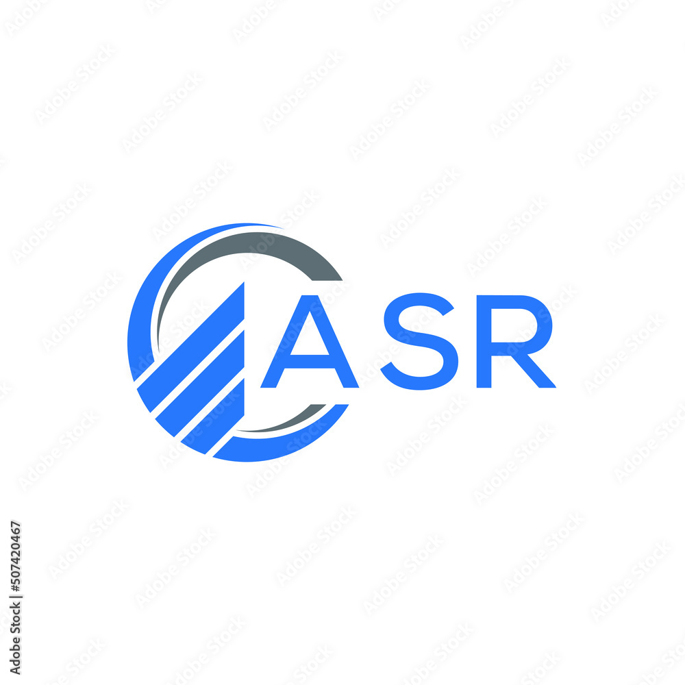 ASR Flat accounting logo design on white background. ASR creative initials Growth graph letter logo concept. ASR business finance logo design. ASR Flat accounting logo design on white background. ASR creative initials Growth graph letter logo concept. ASR business finance logo design.