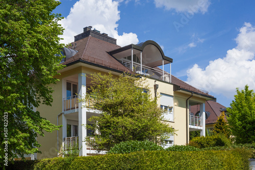 Modernes Wohngebäude, Starnberg, Oberbayern, Bayern, Deutschland, Europa