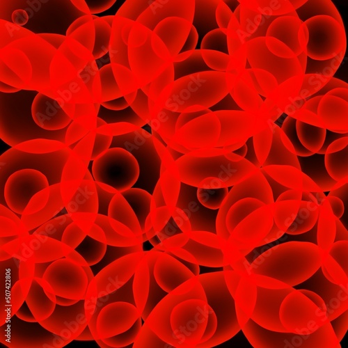 red blood cells flowing through vein