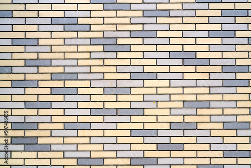 beige brick wall. Construction retro stylish background.