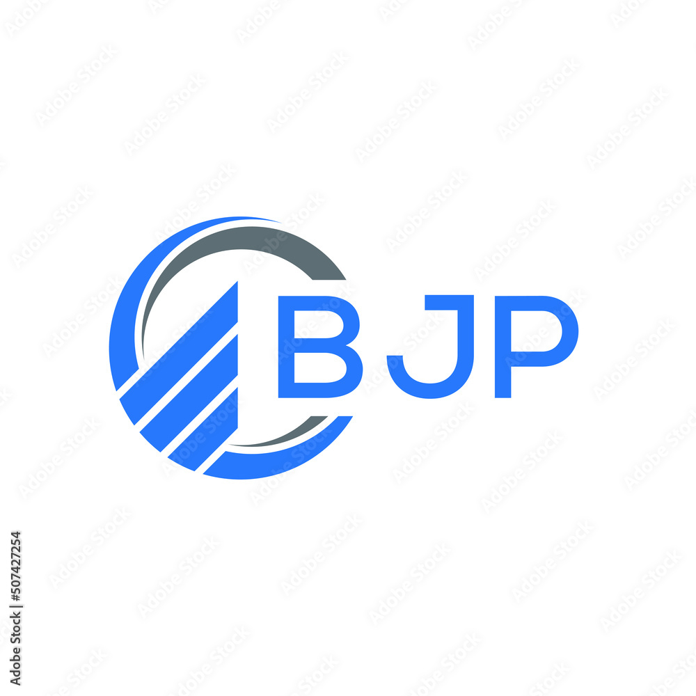 BJP Flat accounting logo design on white background. BJP creative initials Growth graph letter logo concept. BJP business finance logo design. BJP Flat accounting logo design on white background. BJP creative initials Growth graph letter logo concept. BJP business finance logo design.