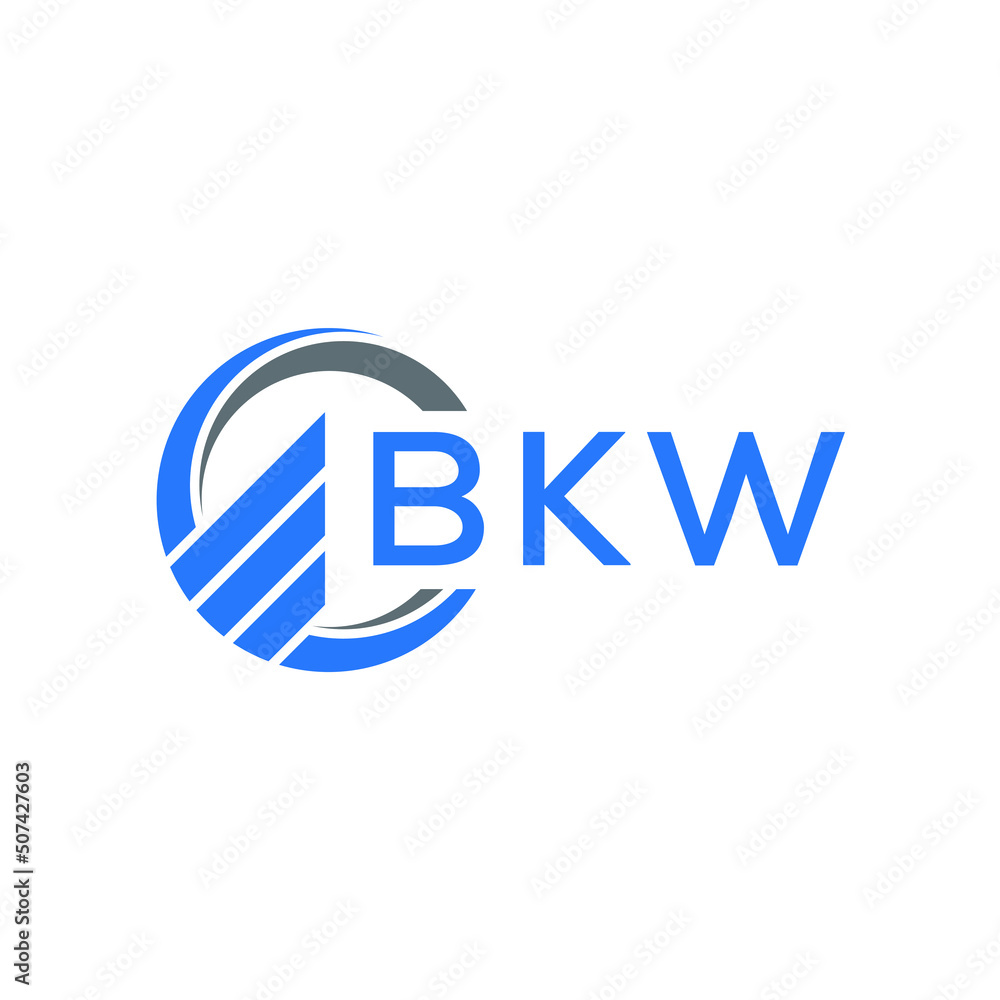 BKW Flat accounting logo design on white background. BKW creative initials Growth graph letter logo concept. BKW business finance logo design. BKW Flat accounting logo design on white background. BKW creative initials Growth graph letter logo concept. BKW business finance logo design.