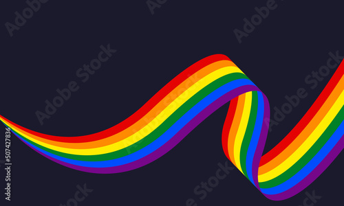 LGBTQ pride month in june in every year. Rainbow sign pride community design for banner, poster, card and background template.