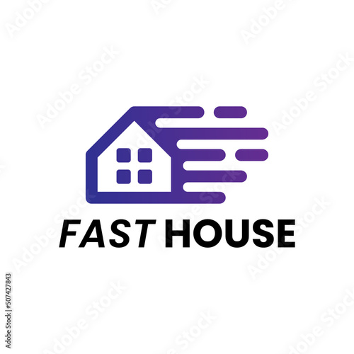 fast house logo design