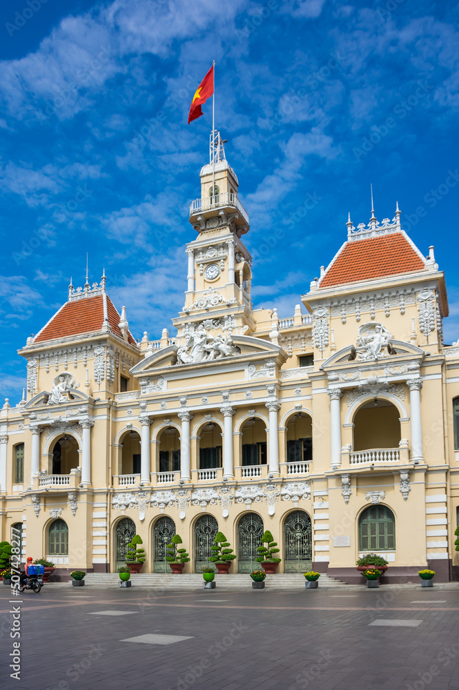 Obraz premium Ho Chi Minh City Hall, Vietnam