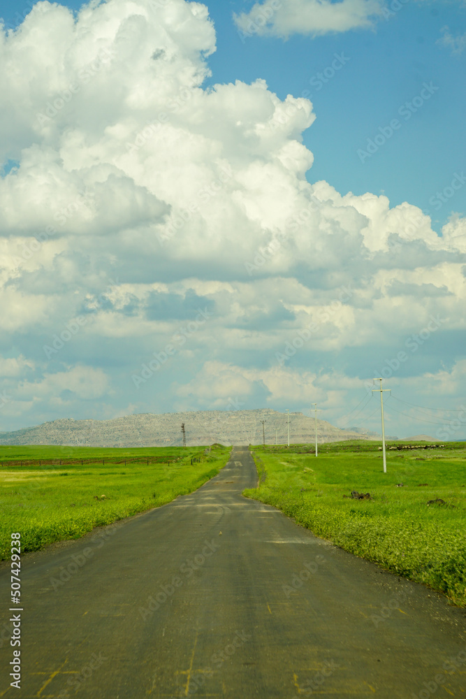 Beautiful countyside roads of South Eastern Turkey