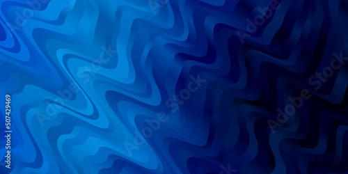 Dark BLUE vector texture with wry lines.