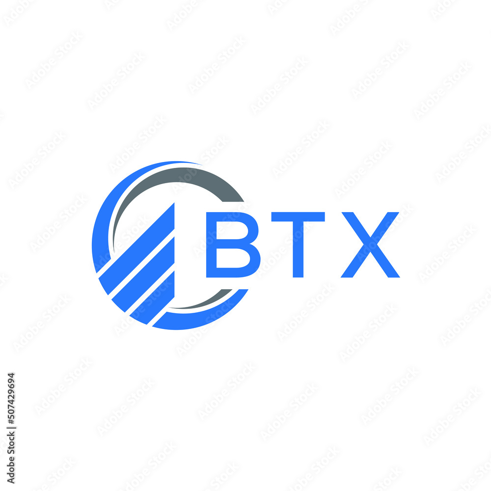 BTX Flat accounting logo design on white background. BTX creative initials Growth graph letter logo concept. BTX business finance logo design. BTX Flat accounting logo design on white background. BTX creative initials Growth graph letter logo concept. BTX business finance logo design.