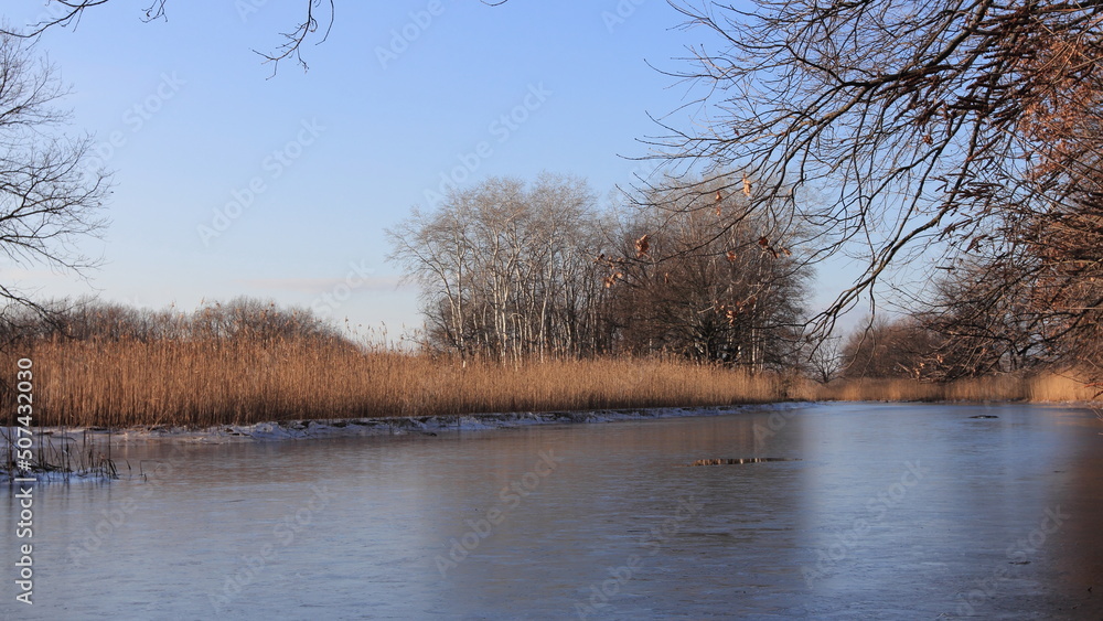 river in winter