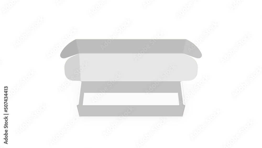 Mailer box and packaging 3d image for mockup Mailer box and packaging 3d image for mockup