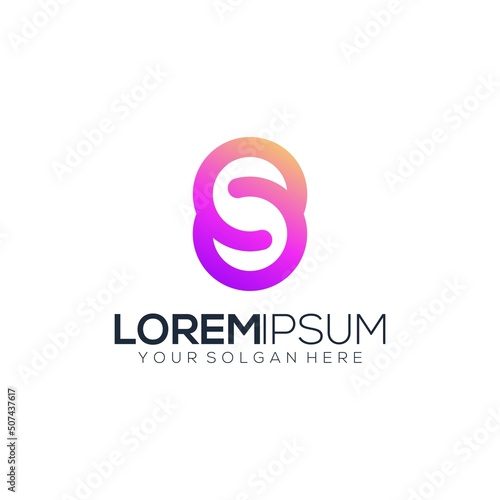 Free Download Letter S modern colorful gradient icons apps - GFXLoad