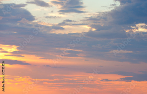 Schöner Himmel, Sonnenuntergang, Abendrot © santosha57