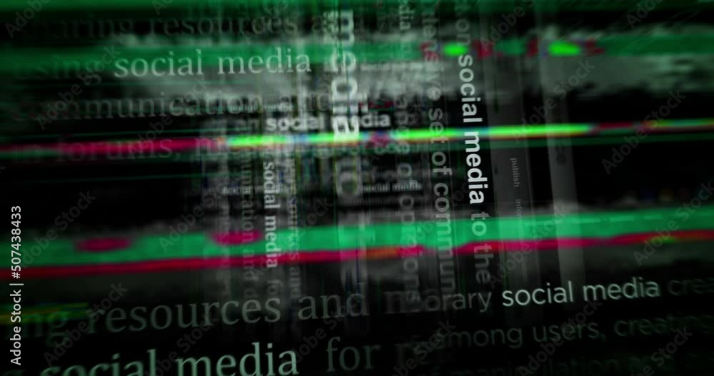Headline news titles with Social media and personal communication network. Abstract concept displays loop. Flight between screens with glitch effect seamless and looped 3d. Headline news titles with Social media and personal communication network. Abstract concept displays loop. Flight between screens with glitch effect seamless and looped 3d.