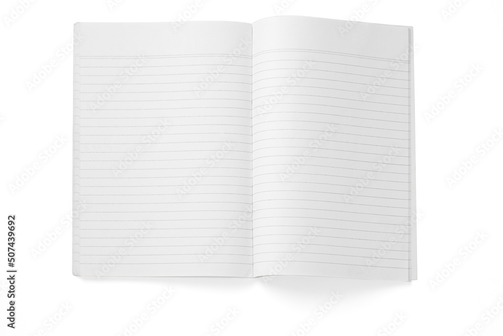Blank opened book isolated on white Blank opened book isolated on white