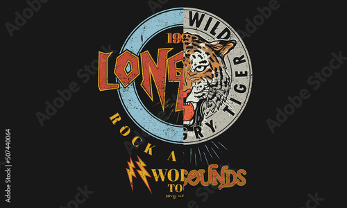 Photography Wild cat graphic print design