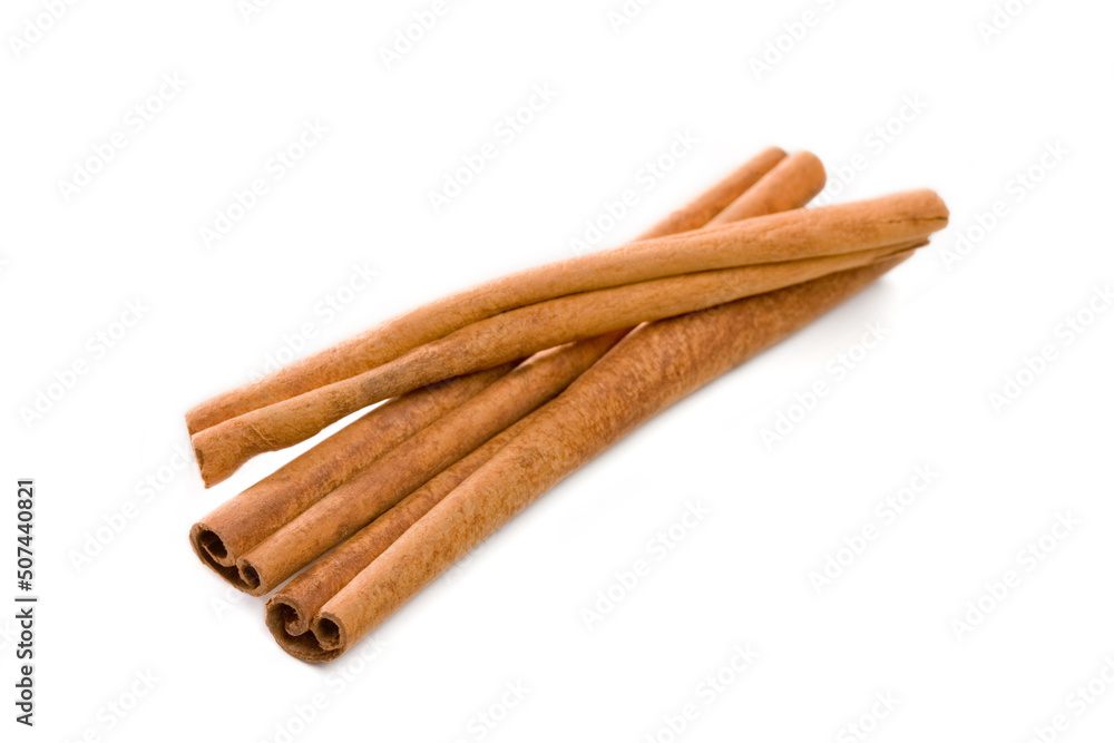 Cinnamon sticks bunch isolated on a white. Cinnamon sticks bunch isolated on a white.