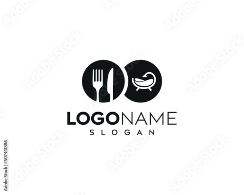 Kitchen and Bath logo design-Kitchen and Bath vector icon design