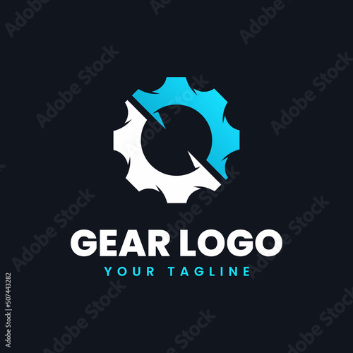 Gear logo template Premium Vector 