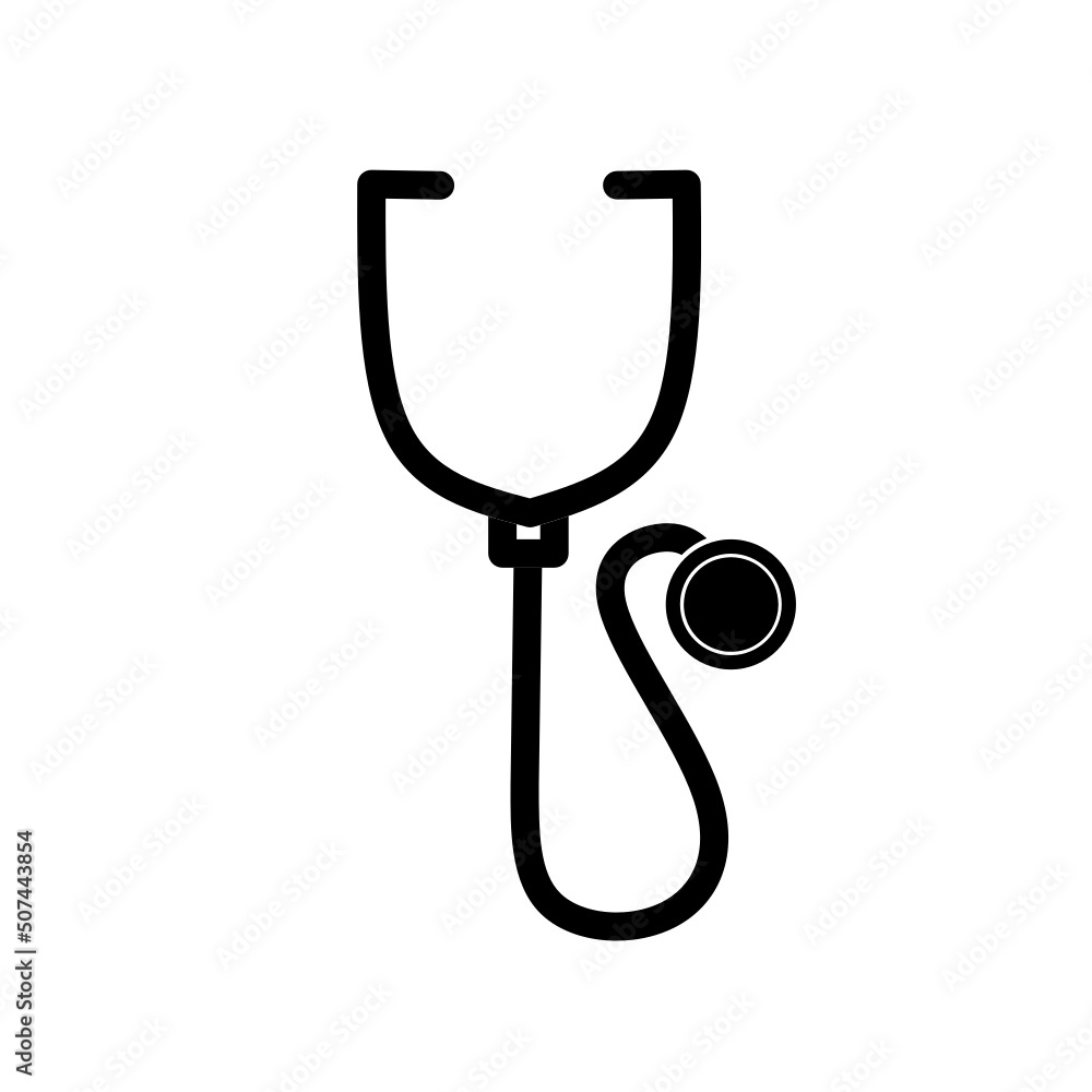 stethoscope icon vector with simple design stethoscope icon vector with simple design