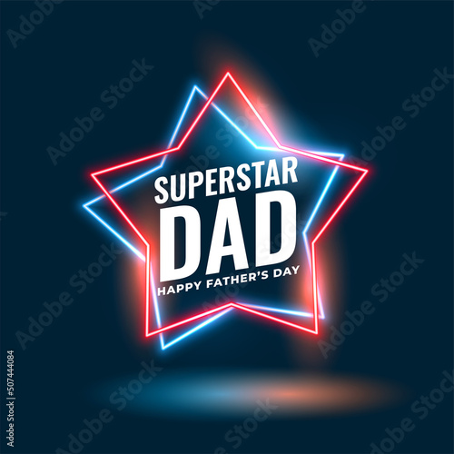neon star style superstar dad background