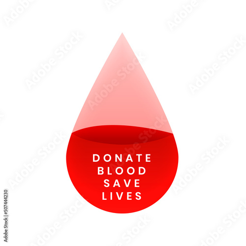 donate blood save lives concept poster for world blood donor day