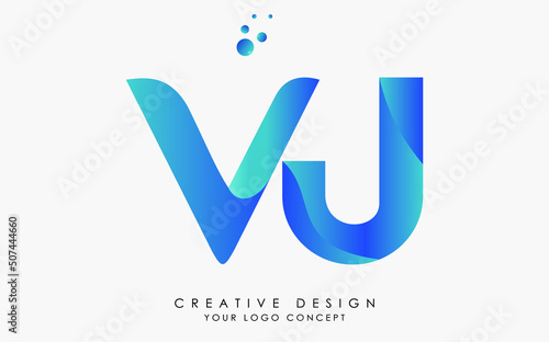 VJ letter logo design template vector